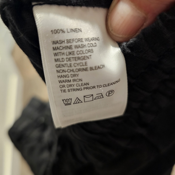 Tommy Bahama black Linen pants small to med - Picture 4 of 6